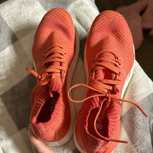 Orange adidas ultraboost sneakers worn a few times